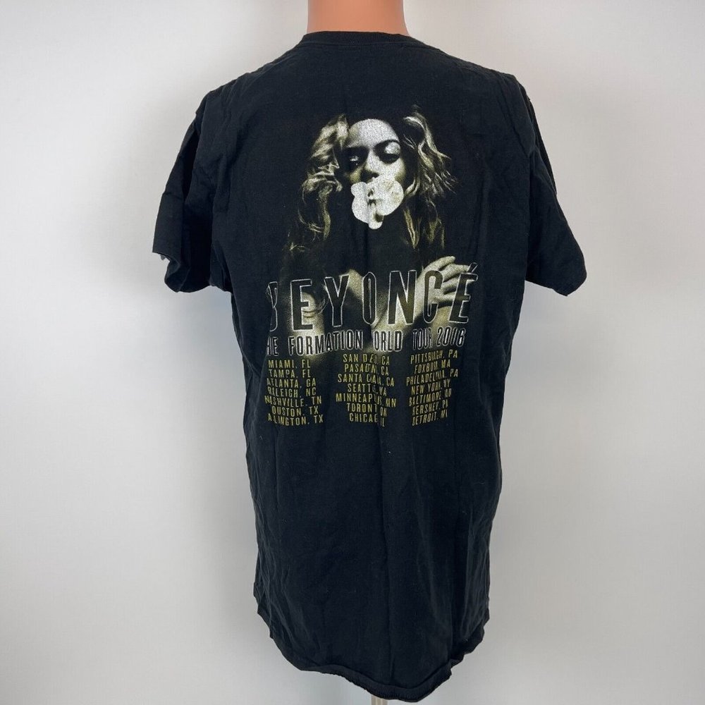 Beyonce Lemonade Formation World Tour Double Sided T Shirt 2016 Size L - Picture 3 of 4